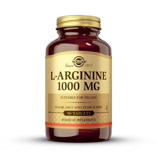 L Arginina 1000 Mg 90 Comprimidos Solgar