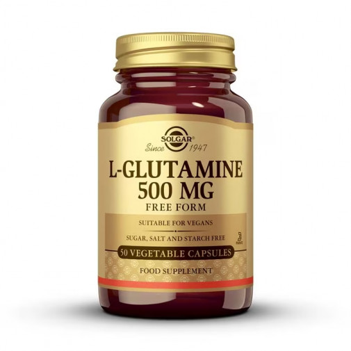 Solgar L Glutamina 500 Mg 50 Cápsulas Vegetales