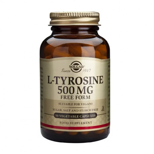 Solgar L Tirosina 500 Mg 50 Cápsulas