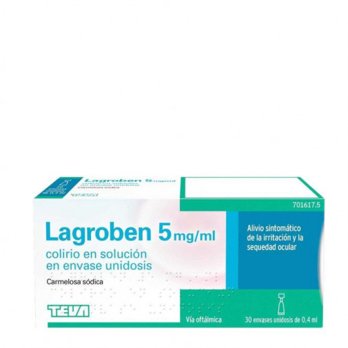Lagroben 5 Mg/ml Colirio En Solucion 30 Monodosis 0,4 Ml