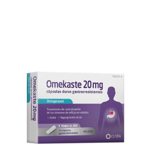 Omekaste 20 Mg 14 Capsulas Gastrorresistentes (blister Pvc-pvdc/al)