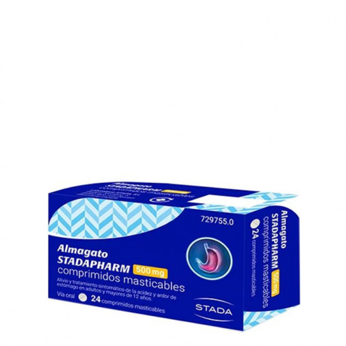Almagato Stadapharm 500 mg 24 Comprimidos Masticables