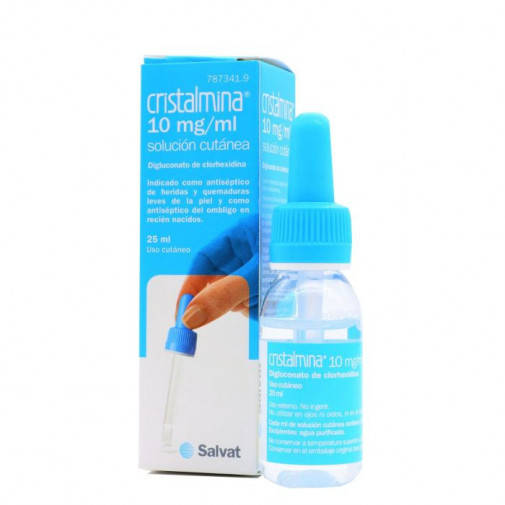 Cristalmina 10 Mg/ml Solucion Cutanea 1 Frasco 25 Ml