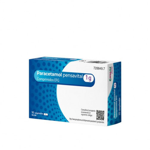 Paracetamol Pensavital Efg 1 G 10 Comprimidos
