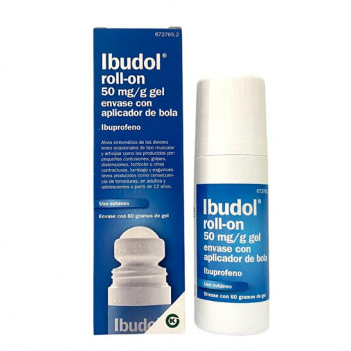 Ibudol Roll-on 50 Mg/g Gel Cutaneo 1 Tubo Con Aplicador De Bola 60 G