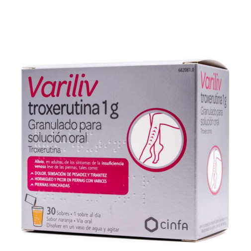Variliv Troxerutina 1 G 30 Sobres Granulado Para Solucion Oral