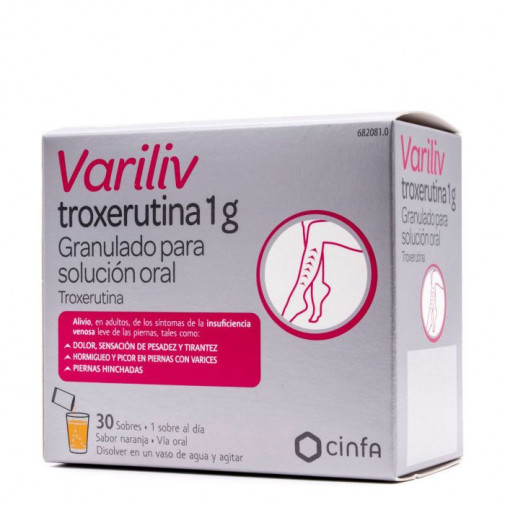 Variliv Troxerutina 1 G 30 Sobres Granulado Para Solucion Oral