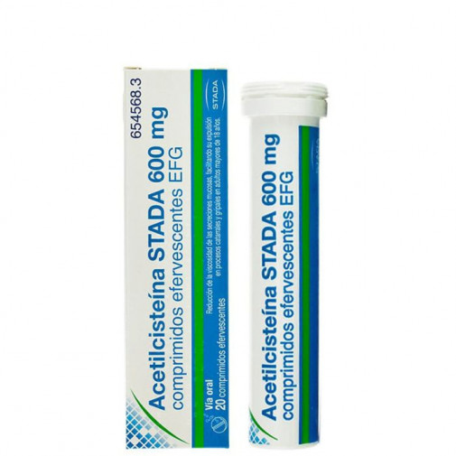 Acetilcisteina Stada 600 Mg 20 Comprimidos Efervescentes (tubo)