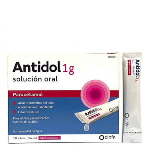 Antidol 1 G 10 Sobres Solución Oral 10 Ml