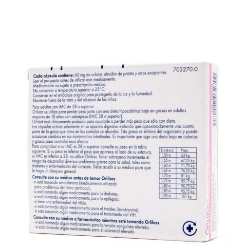 Orliloss 60 Mg 42 Capsulas