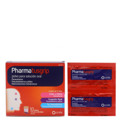 Pharmagrip Tos Y Congestion 10 Sobres Polvo Para Solucion Oral