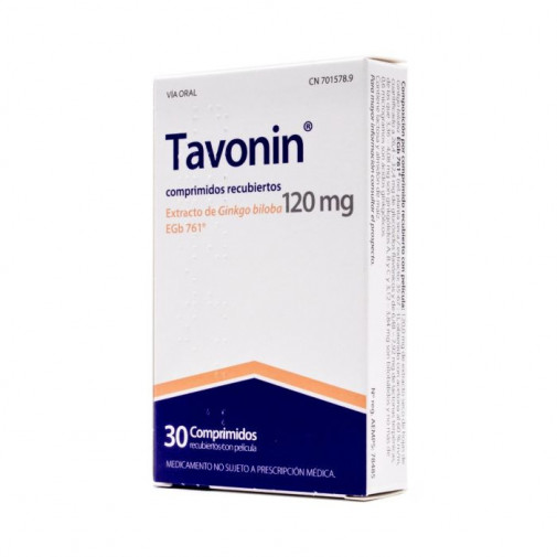 Tavonin 120 Mg 30 Comprimidos Recubiertos