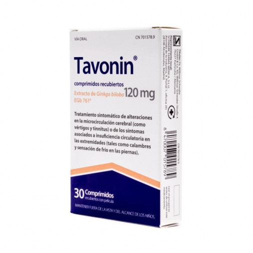 Tavonin 120 Mg 30 Comprimidos Recubiertos