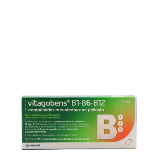 Vitagobens B1 B6 B12 30 Comprimidos Recubiertos