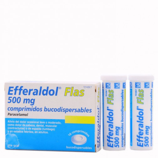 Efferaldol Flas 500 Mg 16 Comprimidos Bucodispersables