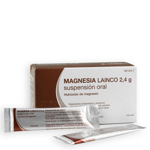 Magnesia Lainco 2,4 G 14 Sobres Suspension Oral 12 Ml