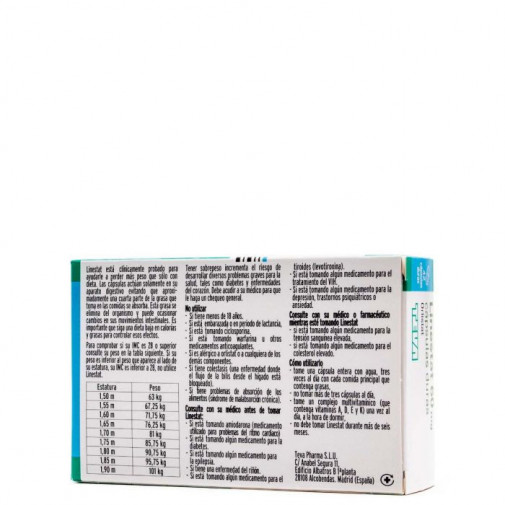Linestat 60 Mg 42 Capsulas