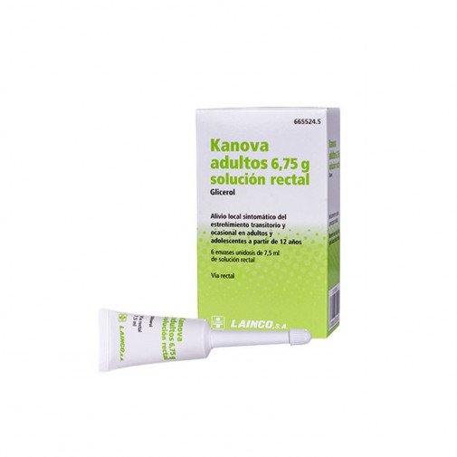 Kanova Adultos 6,75 G Solucion Rectal 6 Enemas 7,5 Ml