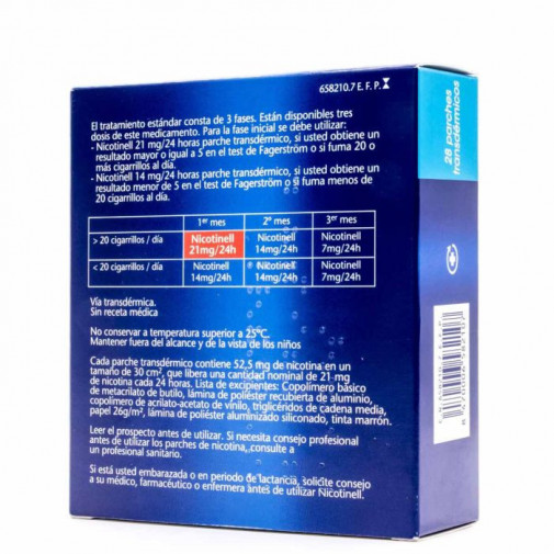 Nicotinell 21 Mg/24 H 28 Parches Transdermicos 52,5 Mg