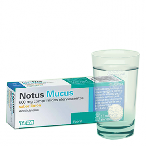 Notus Mucus 600 Mg 20 Comprimidos Efervescentes (sabor Limon)