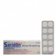 Saridon 250 Mg/150 Mg/50 Mg 20 Comprimidos