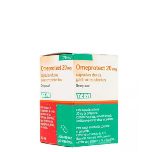 Omeprotect 20 Mg 14 Capsulas Gastrorresistentes (frasco)