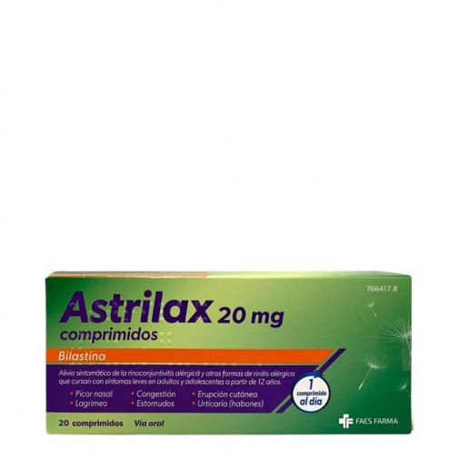 Astrilax 20 Mg 20 Comprimidos