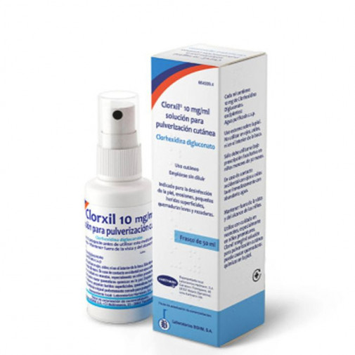 Clorxil 10 Mg/ml Solucion Para Pulverizacion Cutanea 1 Frasco 50 Ml
