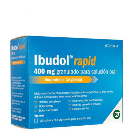 Ibudol Rapid 400 Mg 20 Sobres Granulado Para Solucion Oral