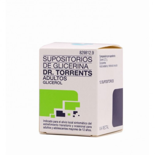 Supositorios De Glicerina Dr. Torrents Adultos 3,27 G 12 Supositorios