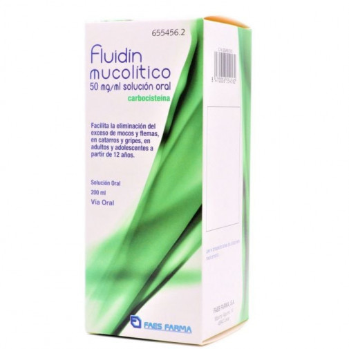 Fluidin Mucolitico 50 Mg/ml Solucion Oral 1 Frasco 200 Ml