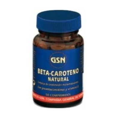 Betacaroteno Natural 50 comprimidos Gsn