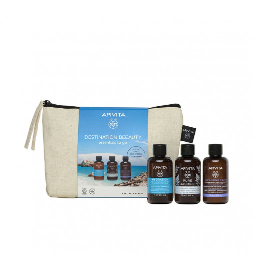 Apivita Destination Beeauty Champu 75ml + Gel 75ml + Crema Espuma 75ml
