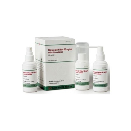 Minoxidil Viñas 50 Mg/ml Solucion Cutanea 3 Frascos 60 Ml