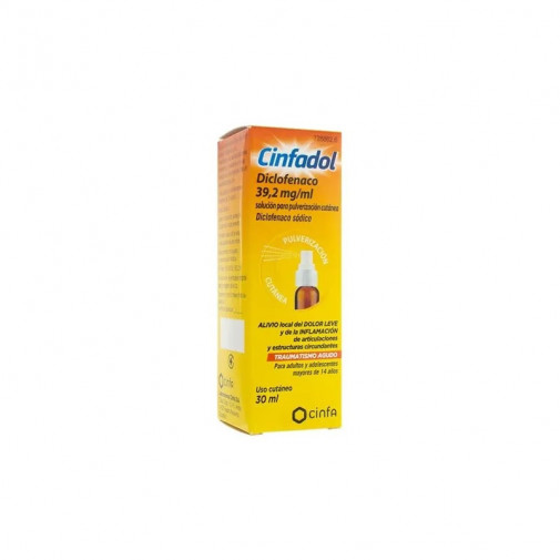 Cinfadol Spray 39,2 Mg/ml Solucion Para Pulverizacion Cutanea 1 Frasco 30 Ml