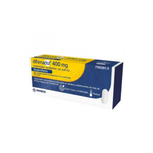 Difenadol 400 Mg 20 Comprimidos Recubiertos