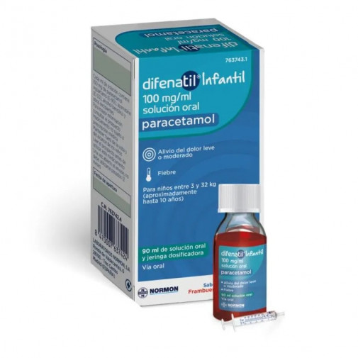 Difenatil Infantil 100 Mg/ml Solucion Oral 1 Frasco 90 Ml