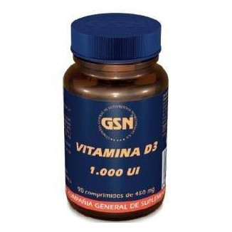 Vitamina D3 1000ui 450 mg 90 Comprimidos Gsn