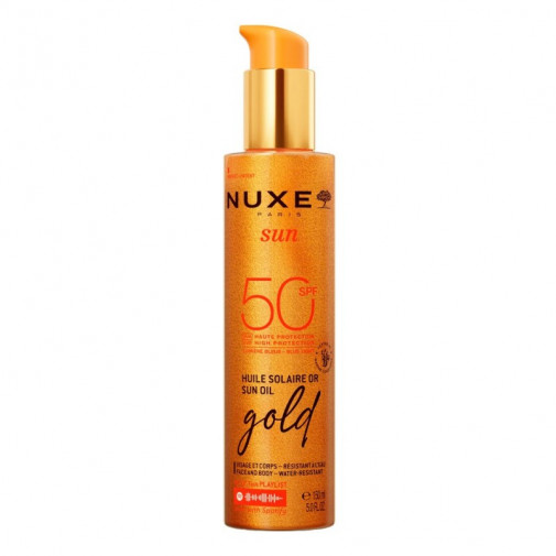Nuxe Sun Aceite Bronceador Gold Rostro Y Cuerpo Spf+50 150ml