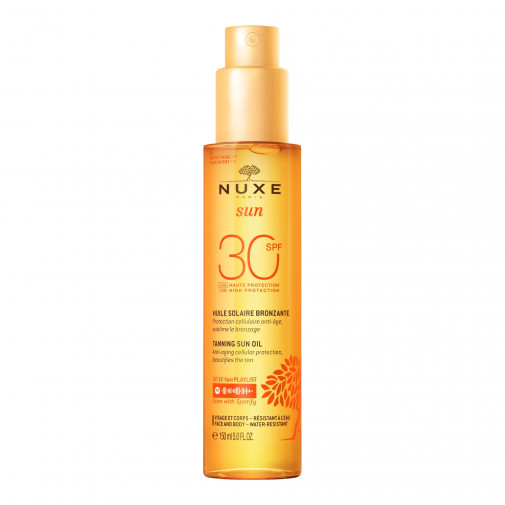 Nuxe Sun Aceite Bronceador Gold Rostro Y Cuerpo Spf+30 150ml