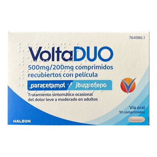 Voltaduo 500 Mg/200 Mg 10 Comprimidos Recubiertos