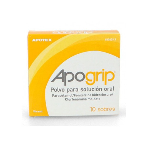 Apogrip 10 Sobres Polvo Para Solución Oral