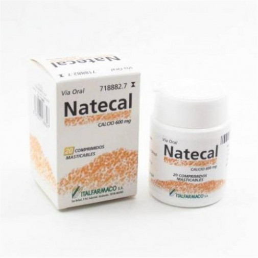 Natecal 1500 Mg (600 Mg Ca) 20 Comprimidos Masticables