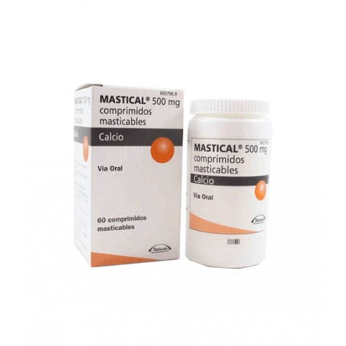 Mastical 1250 Mg (500 Mg Ca) 60 Comprimidos Masticables
