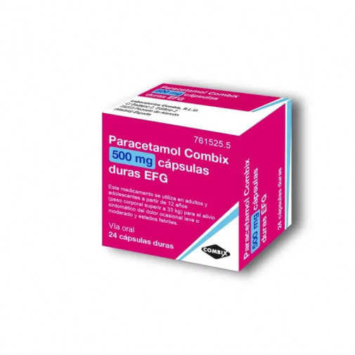 Paracetamol Combix Efg 500 Mg 24 Capsulas