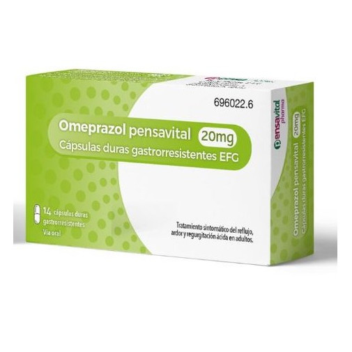 Omeprazol Pensavital Efg 20 Mg 14 Capsulas Gastrorresistentes (blister)
