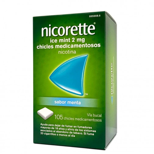 Nicorette Ice Mint Elam Pharma 2 Mg 105 Chicles Medicamentosos