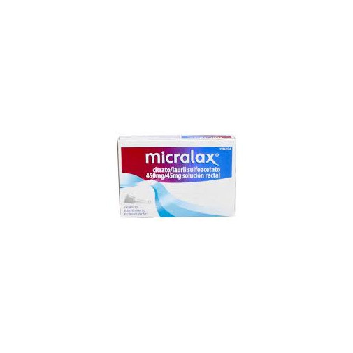 Micralax Citrato/lauril Sulfoacetato Elam Pharma 450 Mg/ml + 45 Mg/ml Solucion Rectal 4 Enemas 5 Ml