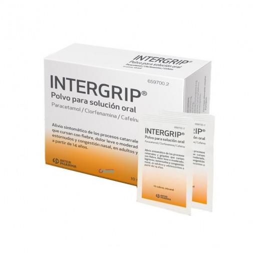 Intergrip 10 Sobres Polvo Para Solucion Oral