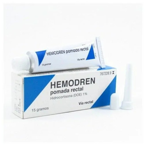Hemodren 10 Mg/g Pomada Rectal 1 Tubo 15 G